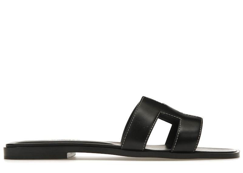 Black discount hermes slides