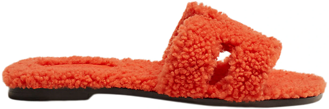 100% Authentic Hermes Oran Epsom Red Sandals