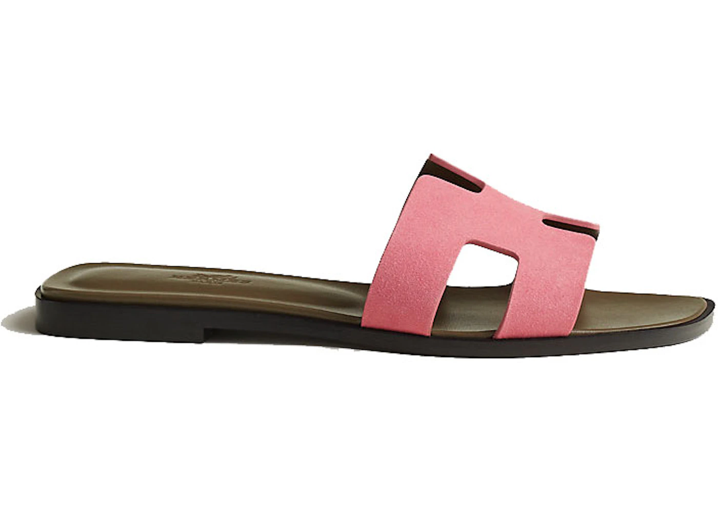 Pink Hermes Croc Oran Sandals Hermes Oran 37 EU Blush Matte Croco