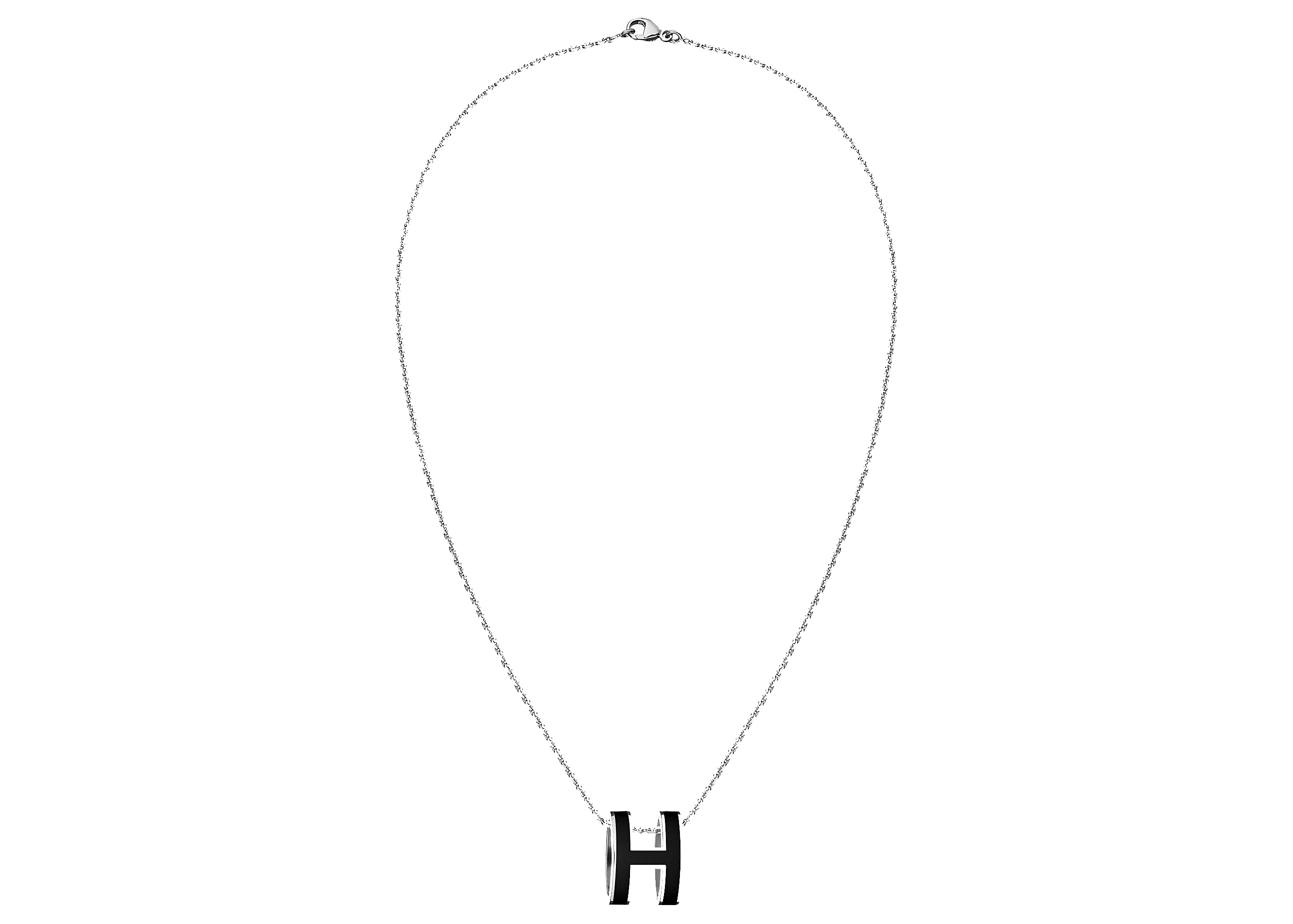 Pop h pink gold necklace Hermès Beige in Pink gold - 41167259
