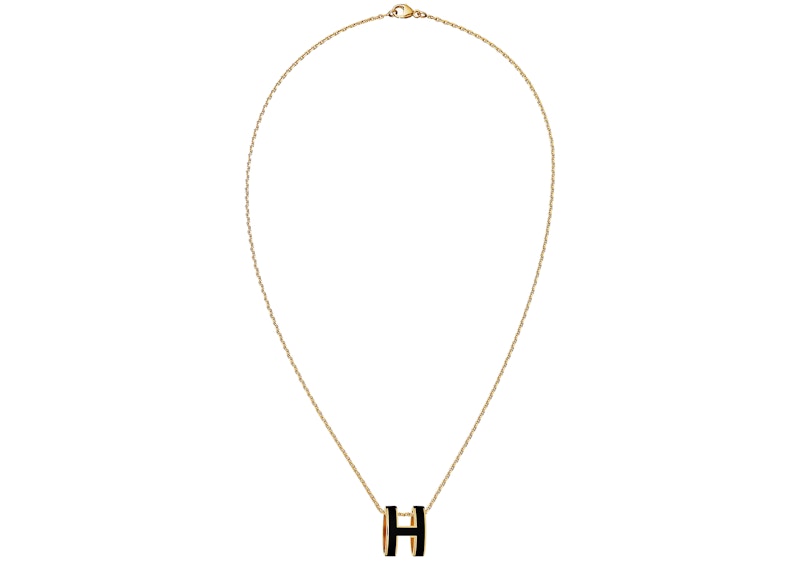 hermes necklace black