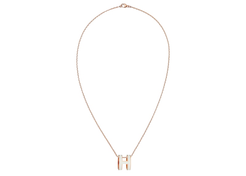 hermes necklace white