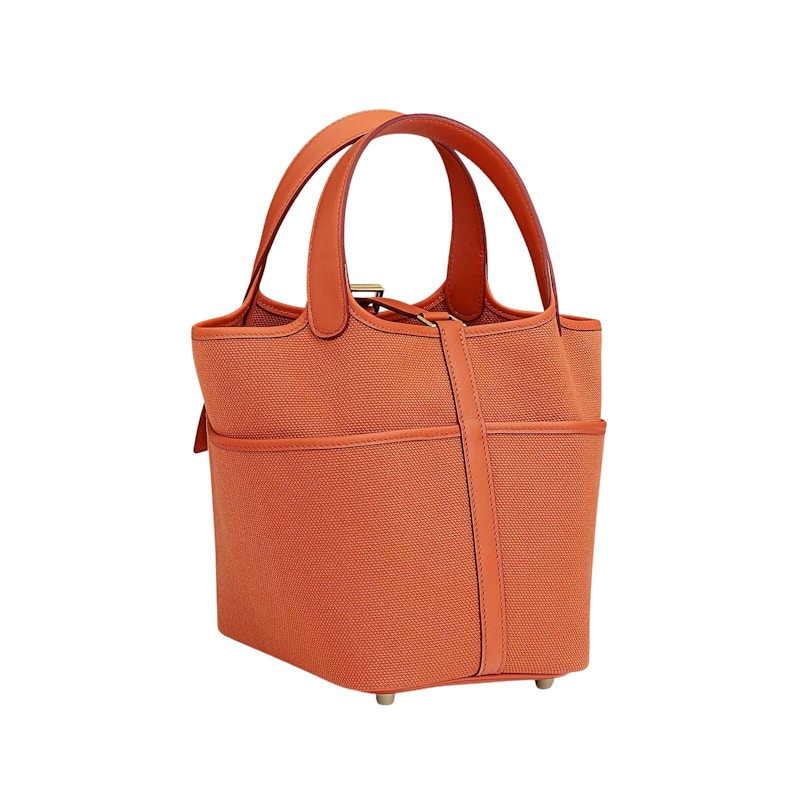 Hermes Picotin Lock 18 Pocket Bag Orange/Orange