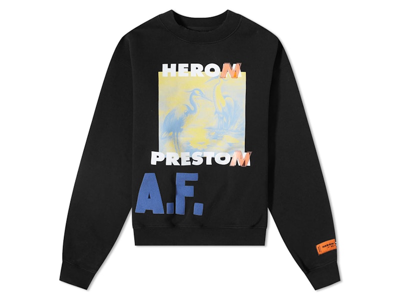 Heron Preston A.F. Authorised Oversized T-Shirt Black/Lemon Yellow