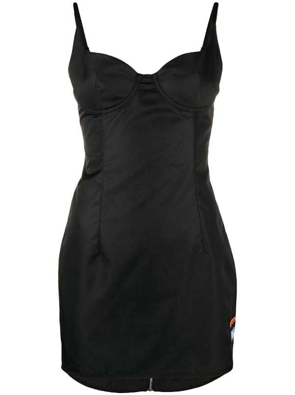 Pre-owned Heron Preston Ex-ray Nylon Corset Dress Black