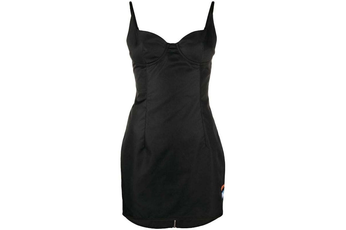 Pre-owned Heron Preston Ex-ray Nylon Corset Dress Black