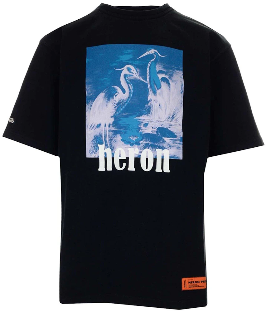 Heron Preston Halo Herons T-Shirt Black/White/Blue Men's - US