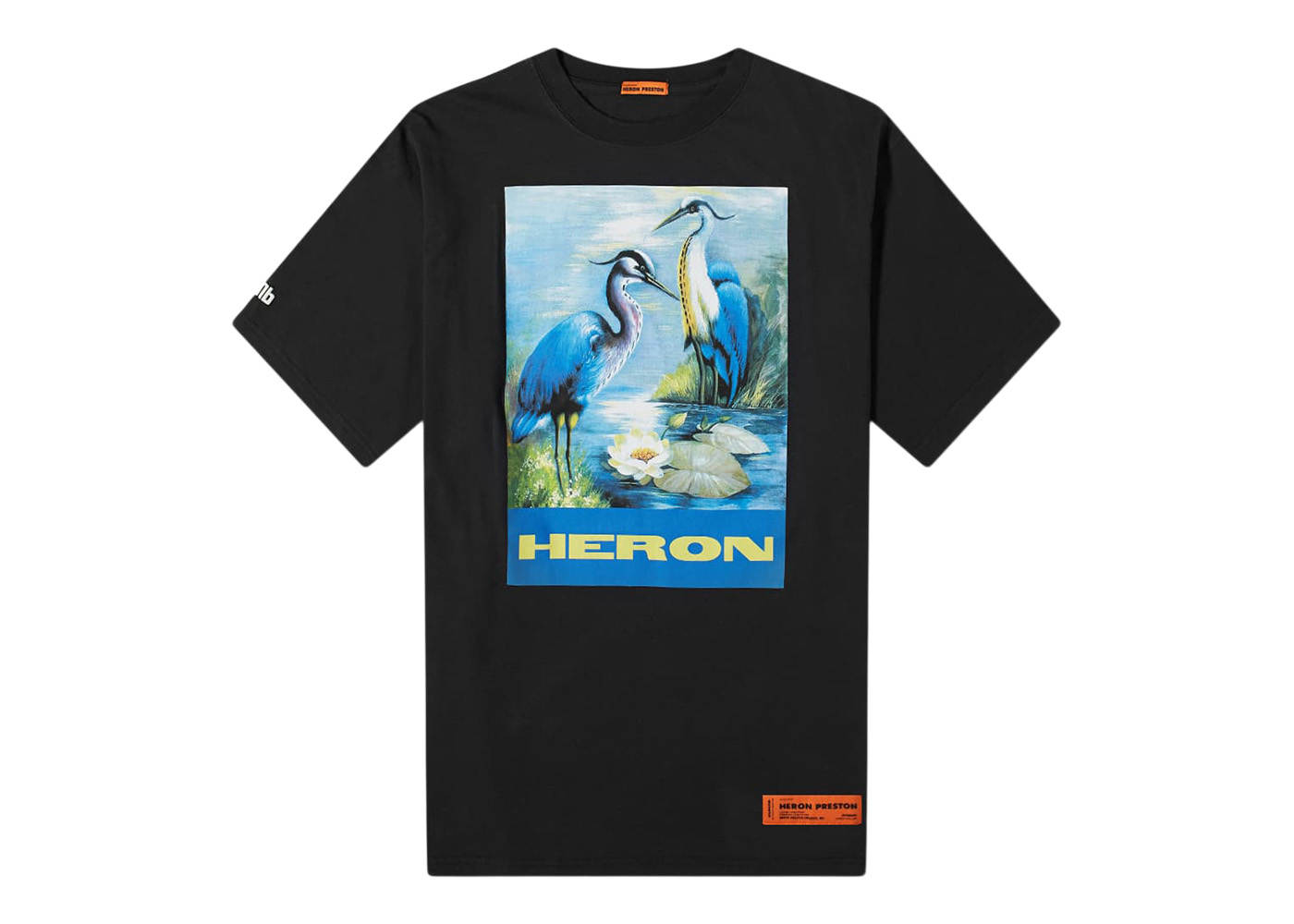 Heron Preston Heron Print Oversized T-Shirt Black/Blue/Multi Men's ...
