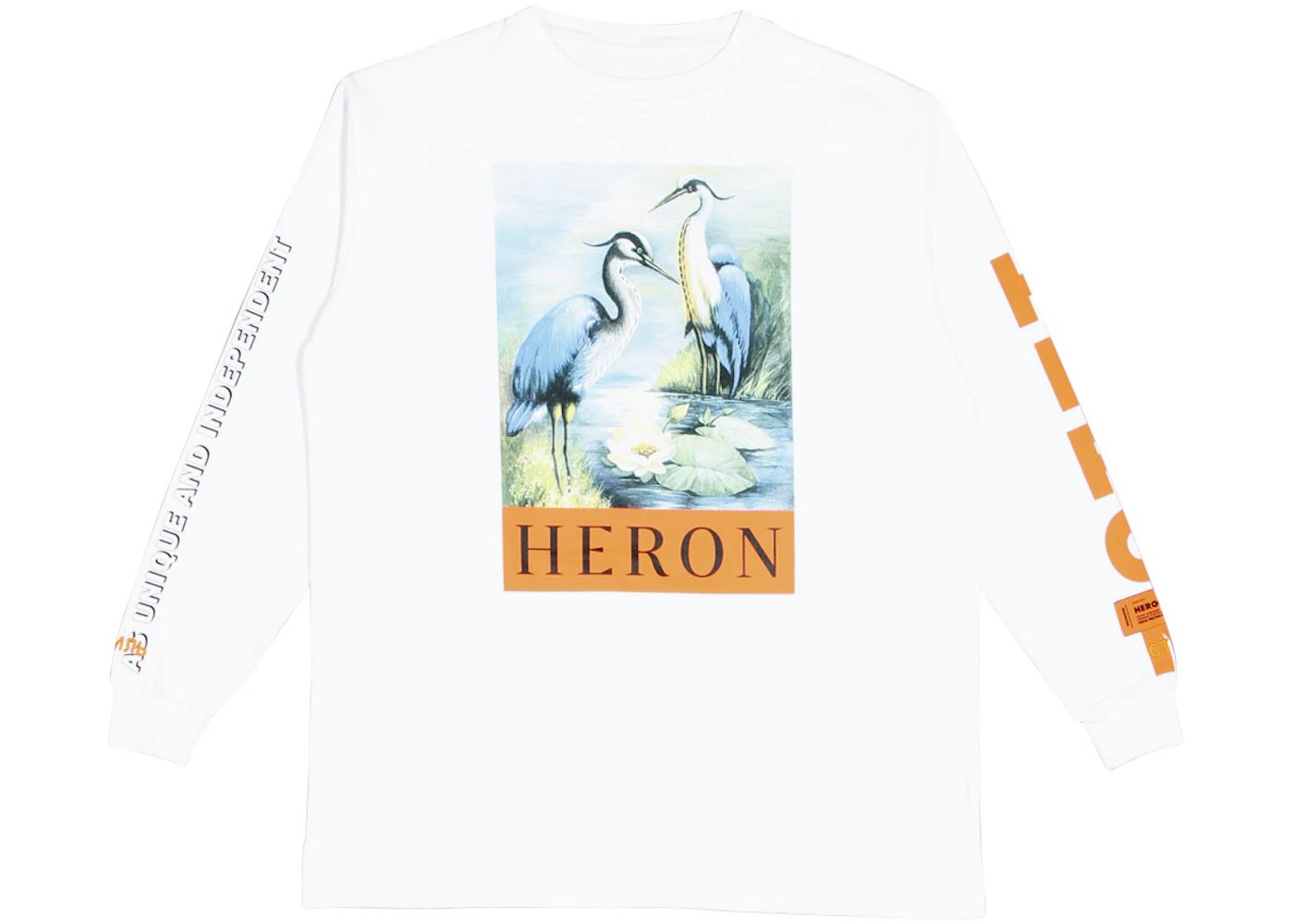 Heron Preston Herons Jersone L/S T-Shirt White Men's - FW17 - US