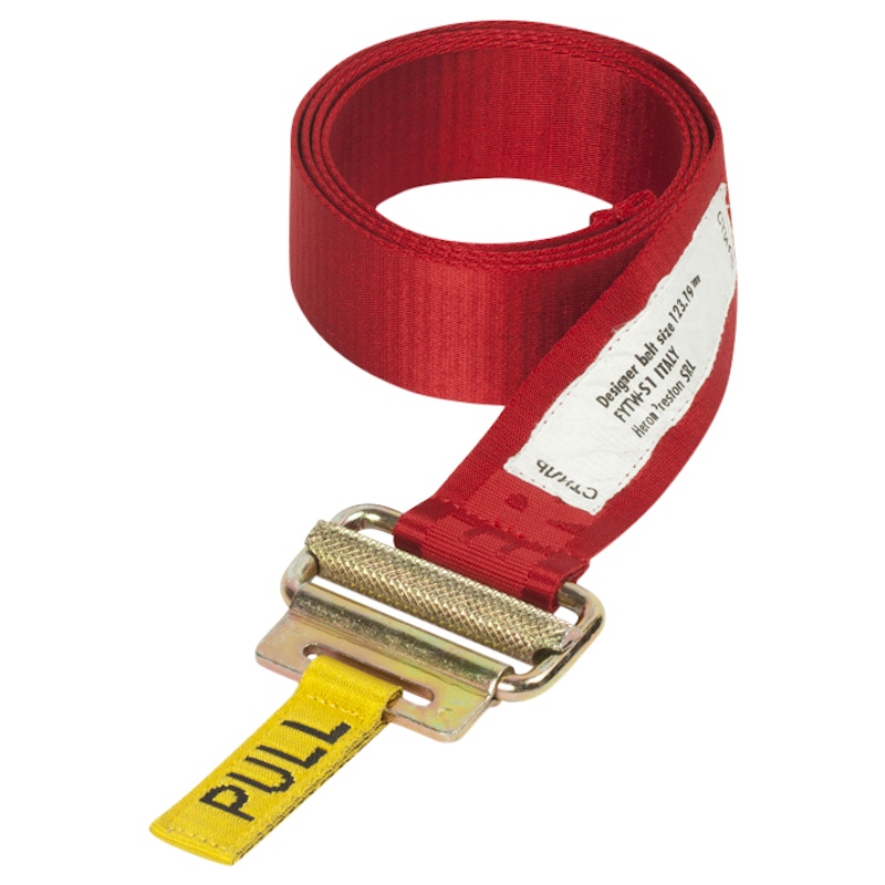 Heron Preston Jacquard Tape Belt (SS19) Red Men's - SS19 - US