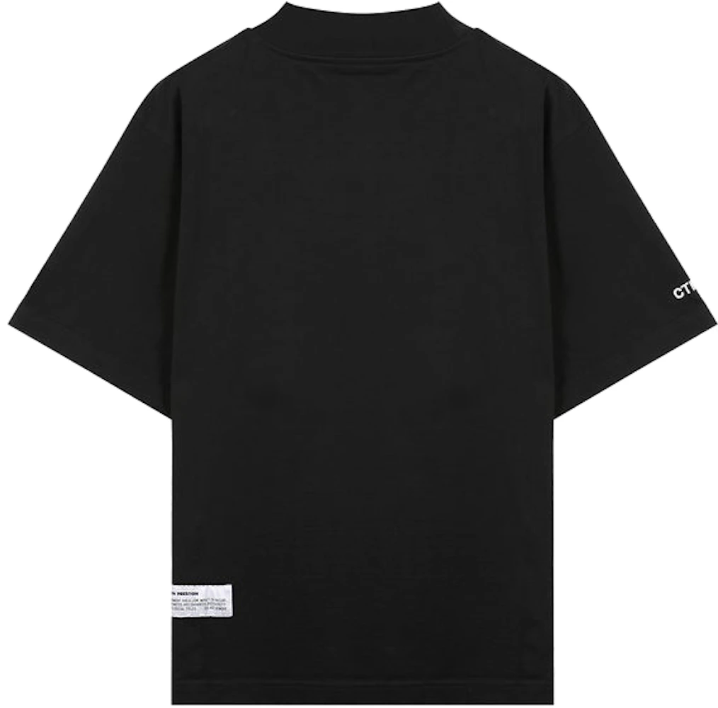 Heron Preston Logo Patch Mockneck T-Shirt Black Men's - FW21 - US