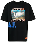 Heron Preston Logo Print AF Oversized T-Shirt Black