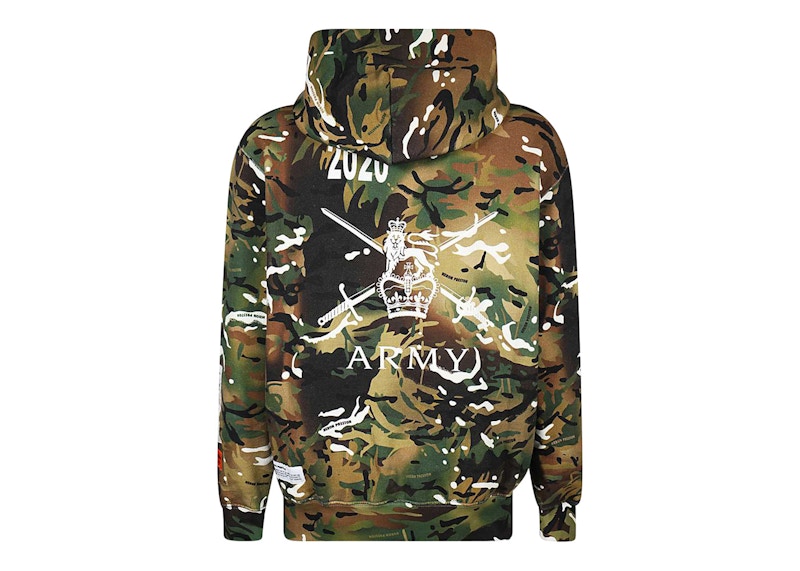 Heron preston camo on sale hoodie