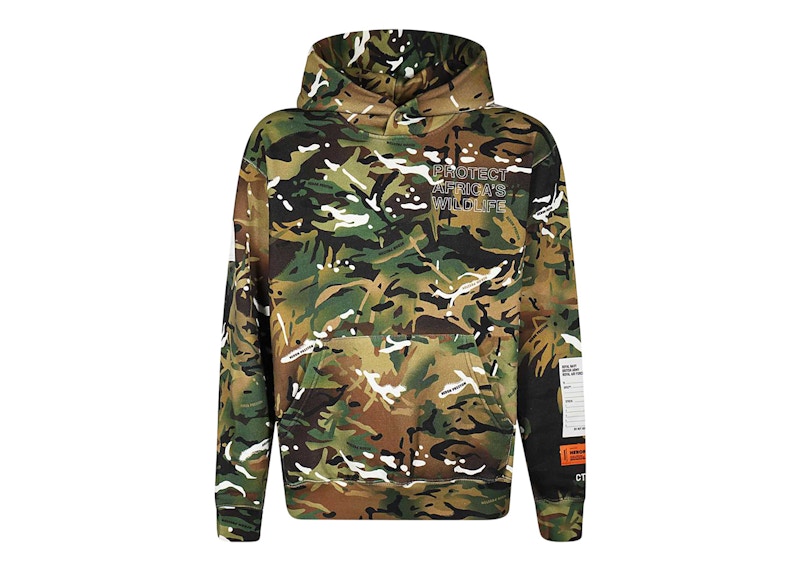 Heron preston hot sale camo hoodie