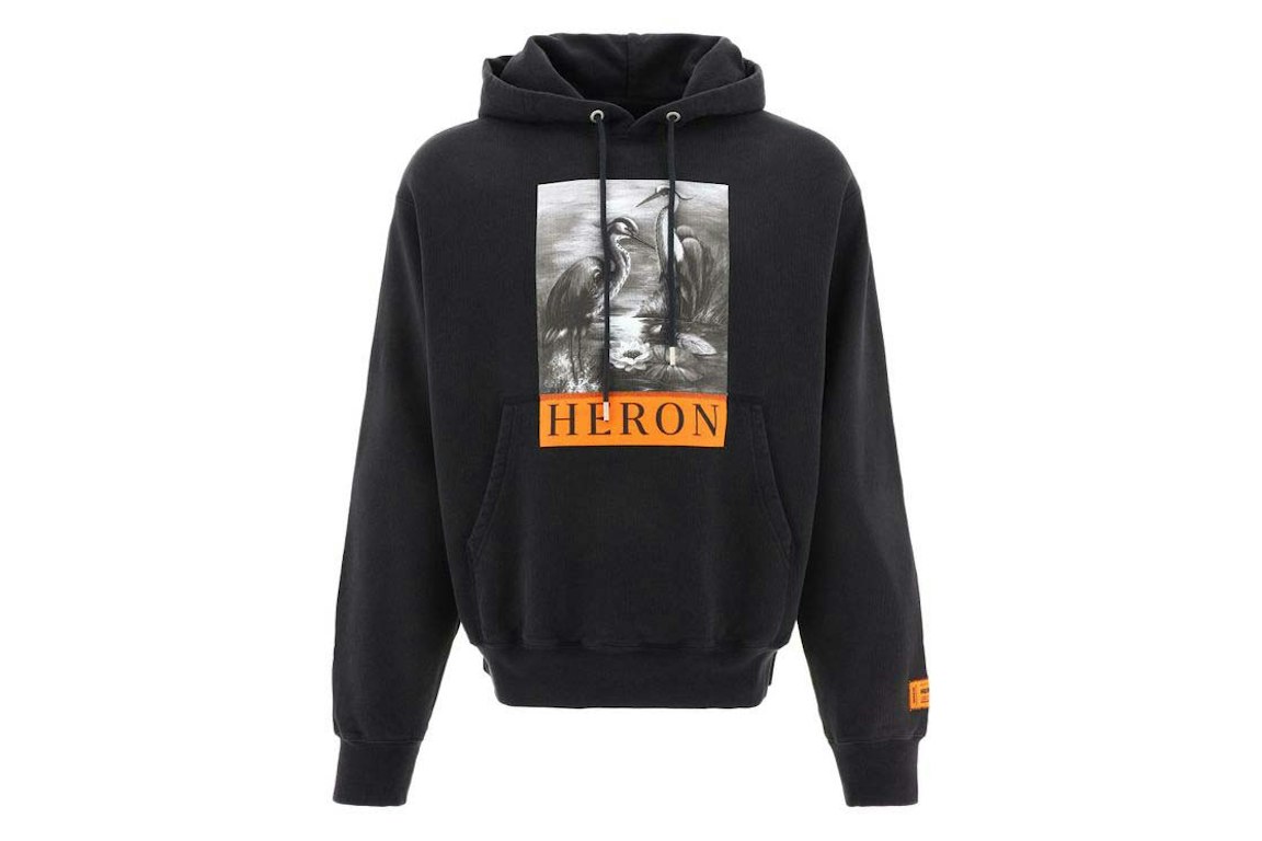 Pre-owned Heron Preston Nf Heron Bw Hoodie Black/black
