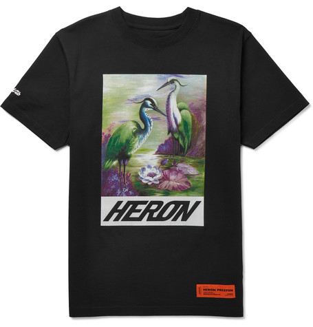 Heron Preston Oversized Heron Graphic T-Shirt Black/Multicolor - SS19