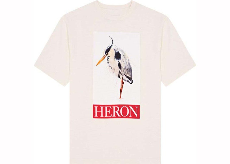 Heron Preston Painted Heron Tee Ivory Men s US