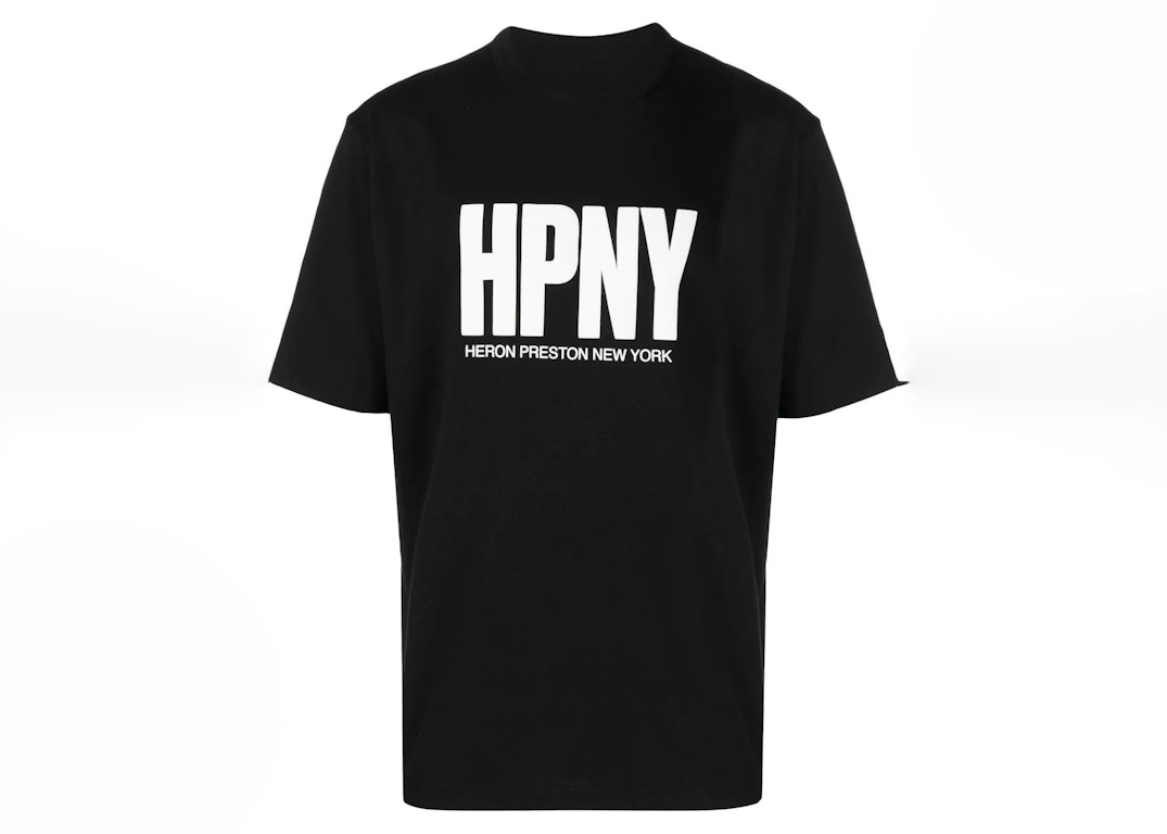 Pre-owned Heron Preston Reg Hpny T-shirt Black/white