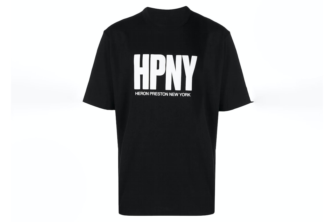 Pre-owned Heron Preston Reg Hpny T-shirt Black/white