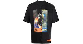Heron Preston Split Herons Oversized T-Shirt Black Multi