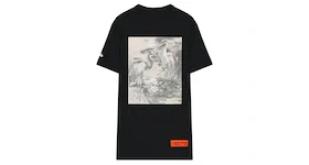 Heron Preston White Bird Printed T-shirt Black