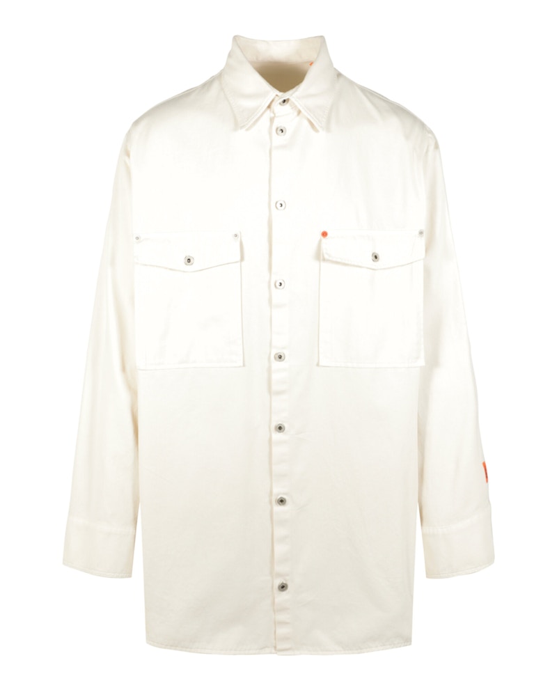 Heron Preston Workwear Long Sleeve Shirt White Men