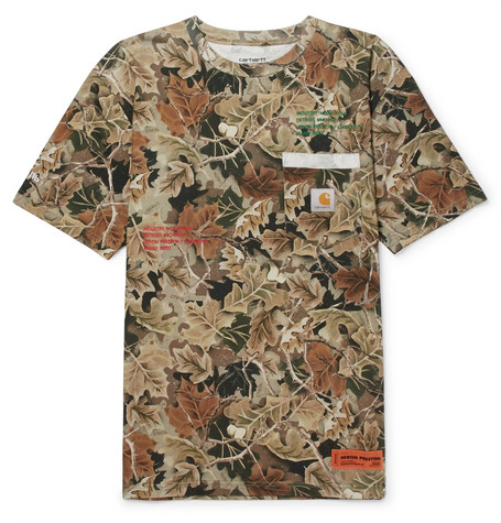 Heron Preston x Carhartt Oversized CTNMB Embroidered T-Shirt Camo 