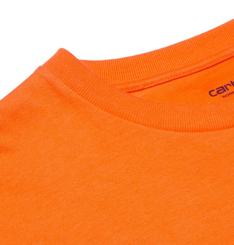 Heron Preston x Carhartt Oversized Embroidered T-Shirt Orange