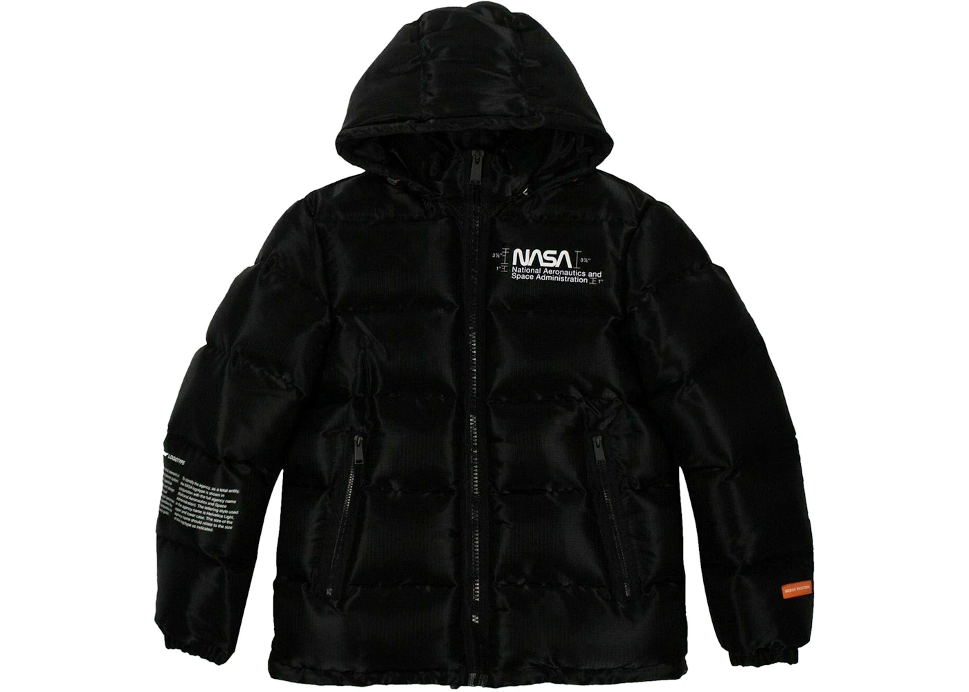 Heron Preston x NASA Space Jacket Black Men's FW19 US
