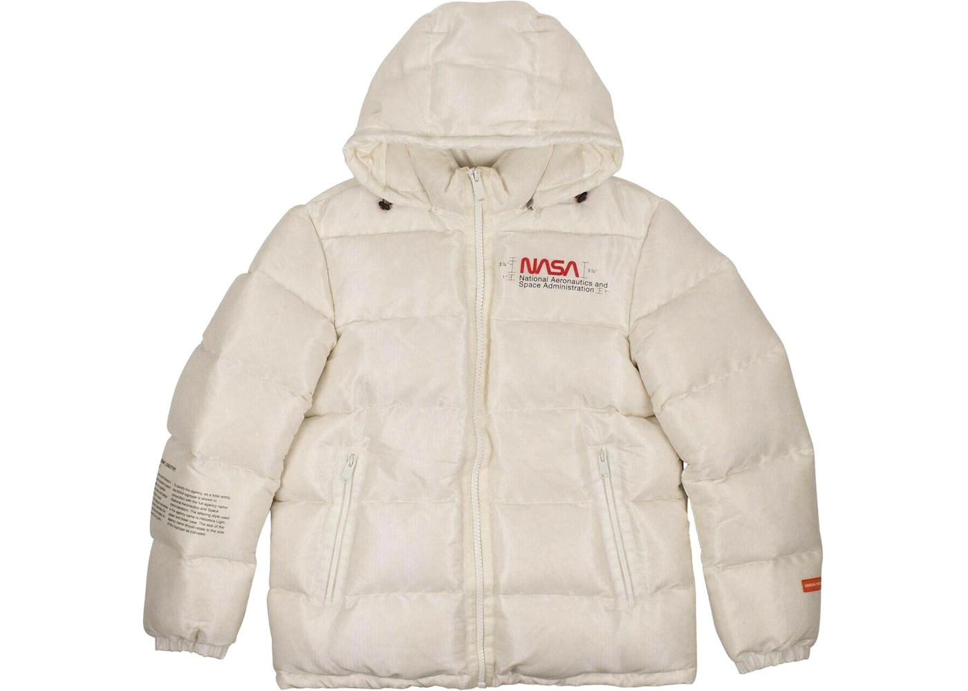Heron Preston x NASA Space Jacket Off White Men's - FW19 - US