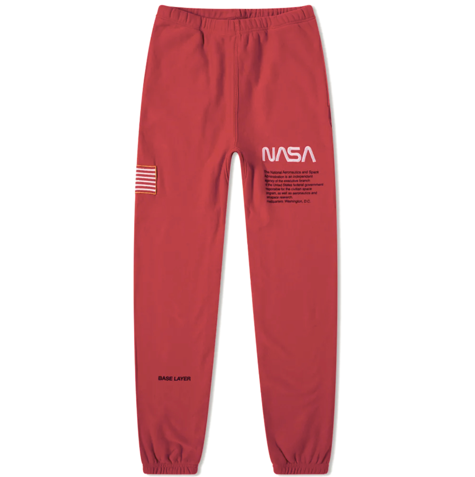 Heron Preston x NASA Sweat Pants Red Men's - FW19 - US