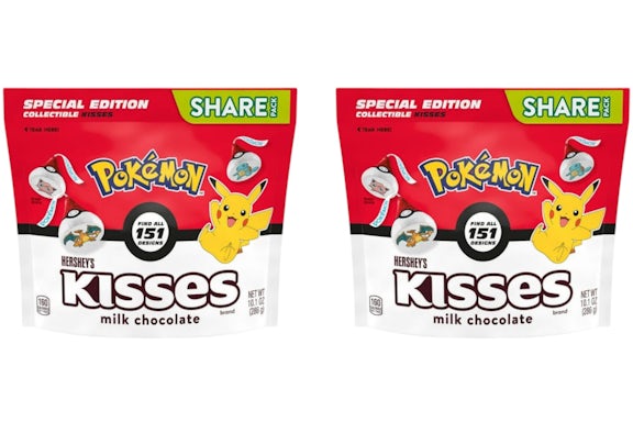 Hershey's Kisses Milk Chocolate Pokemon Candy 2x Lots Share Pack 10.1oz (Not Fit For Human Consumption)