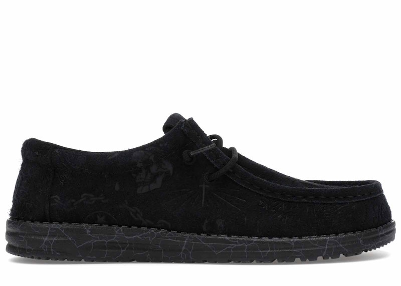 Pre-owned Hey Dude Men's  Jelly Roll Wally Ink Sneakers In Black