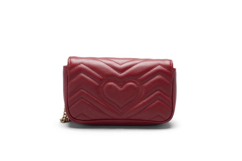 Gucci marmont hibiscus red hot sale