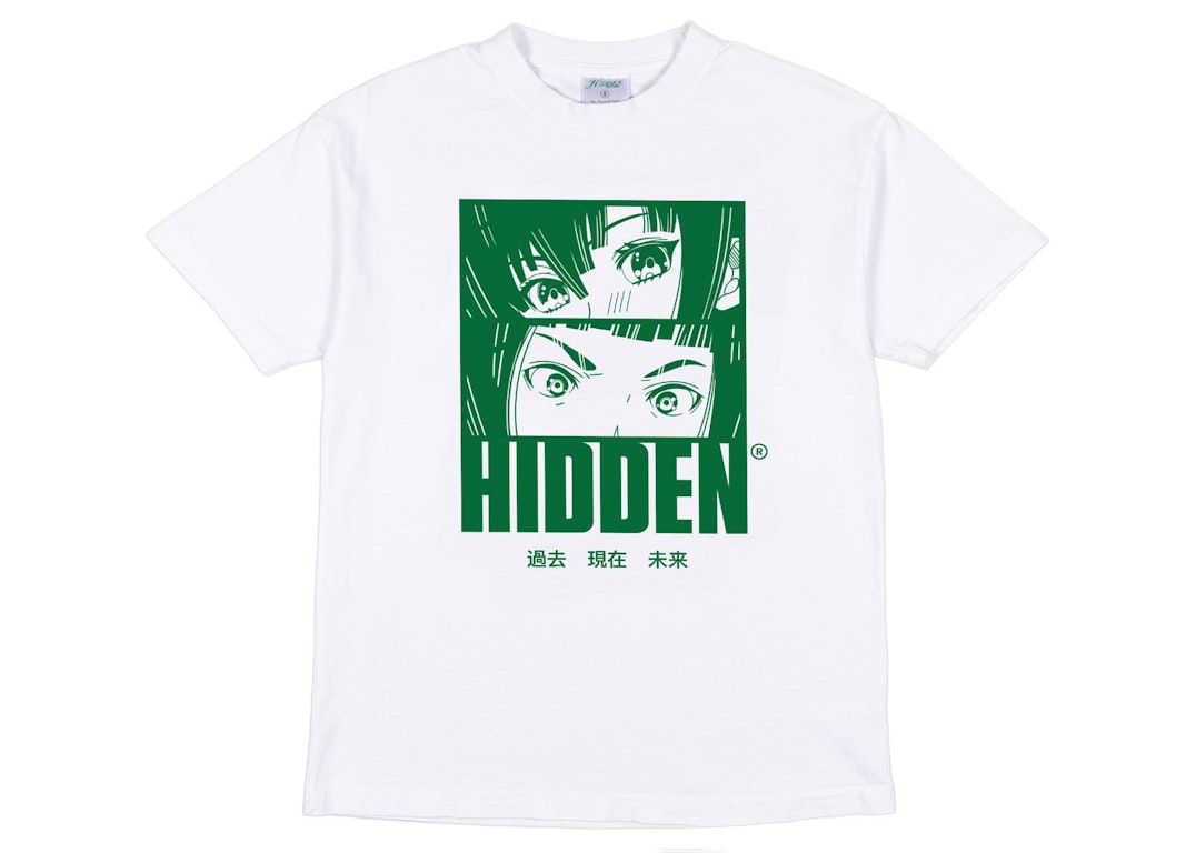 Pre-owned Hidden Ny Anime Tee White/green