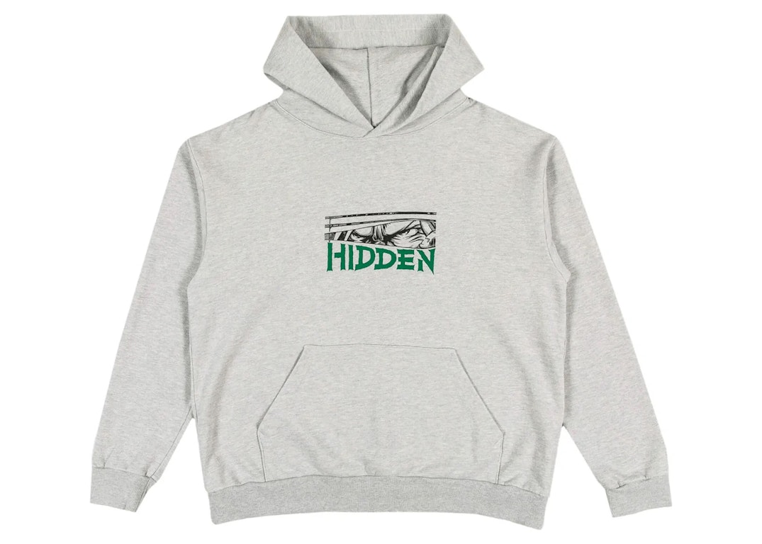 Pre-owned Hidden Ny Blinds Hoodie Heather Grey