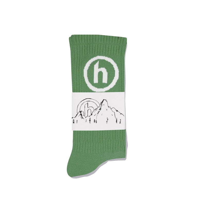 Hidden NY Crew Socks Light Green - FW20 - US