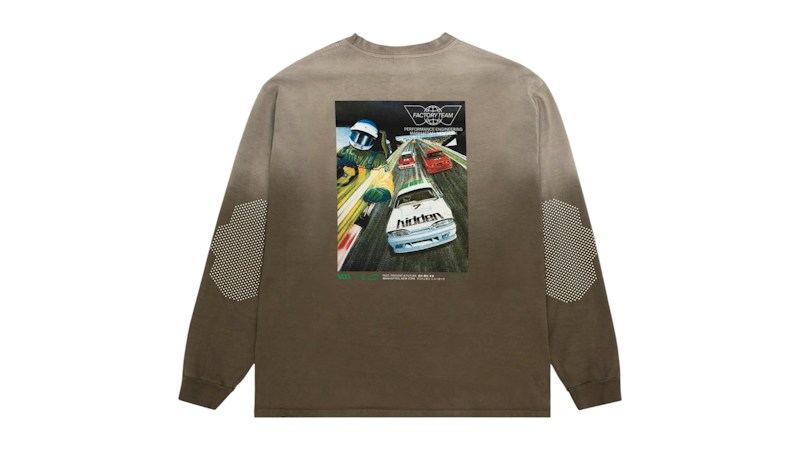 Hidden NY Factory Team Washed L/S Tee Brown