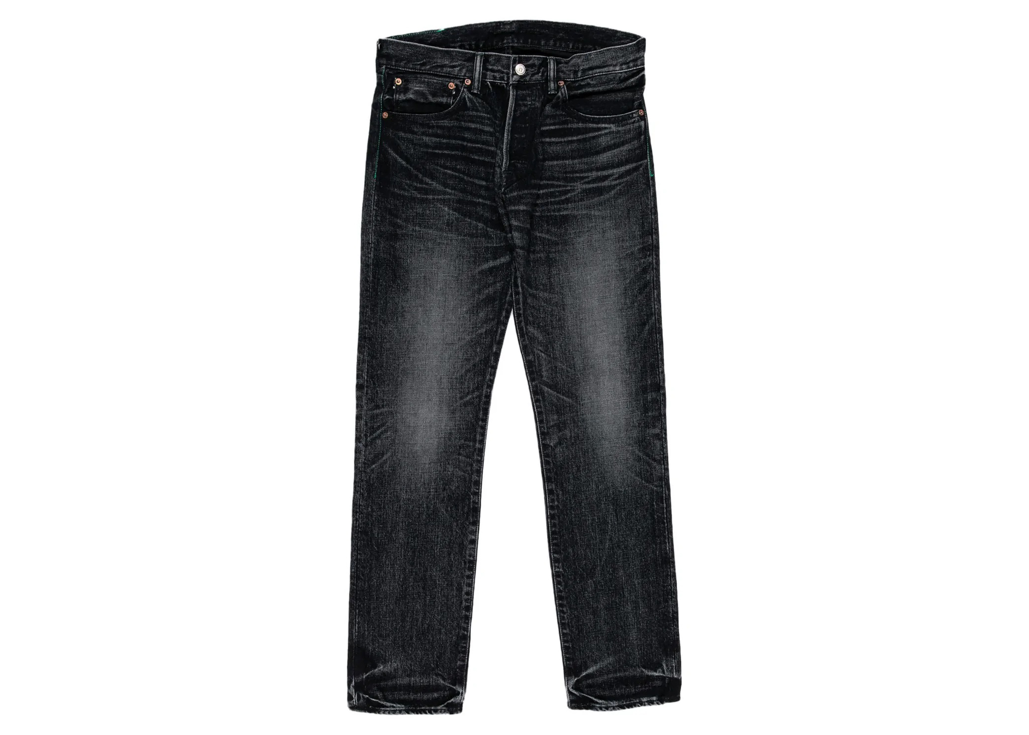 Hidden NY Hand Distressed Denim Washed Black Men's - FW22 - US