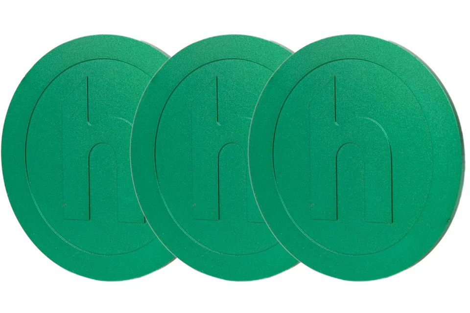 Hidden NY Logo Coasters (Set of 3) Green