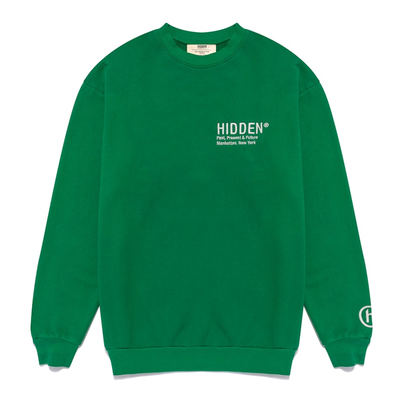 green crew neck sweatshirt