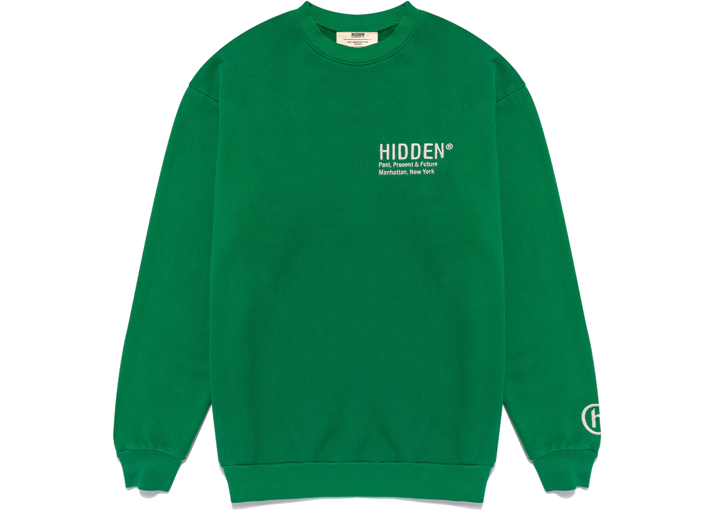 Hidden NY Logo Crewneck Sweatshirt Green Men's - SS21 - US