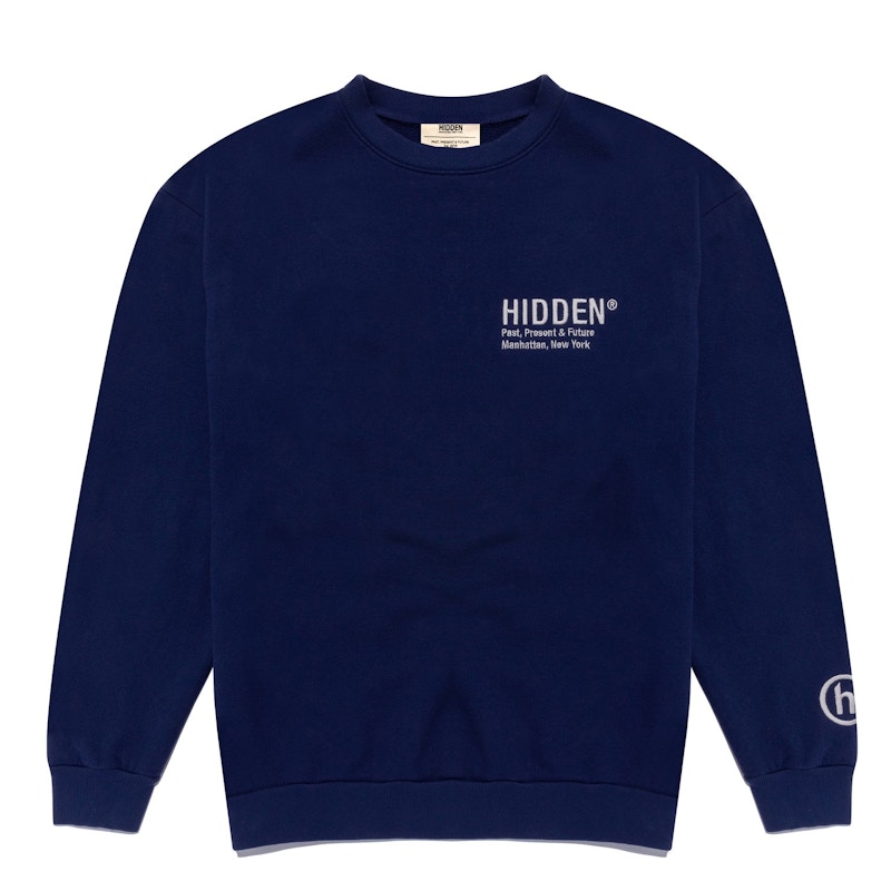 Hidden NY Logo Crewneck Sweatshirt Chocolate Men's - FW20 - US