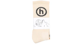 Hidden NY Logo Socks Tan/Grey