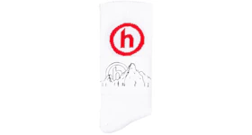 Hidden NY Logo Socks White/Red