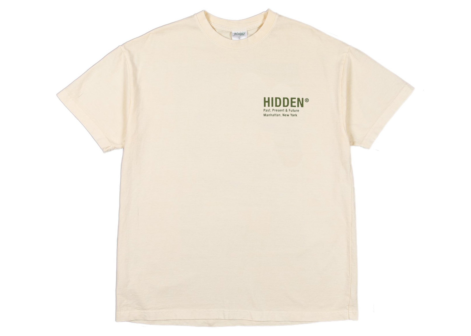 Hidden NY Logo Tee Natural Men's - FW21 - US