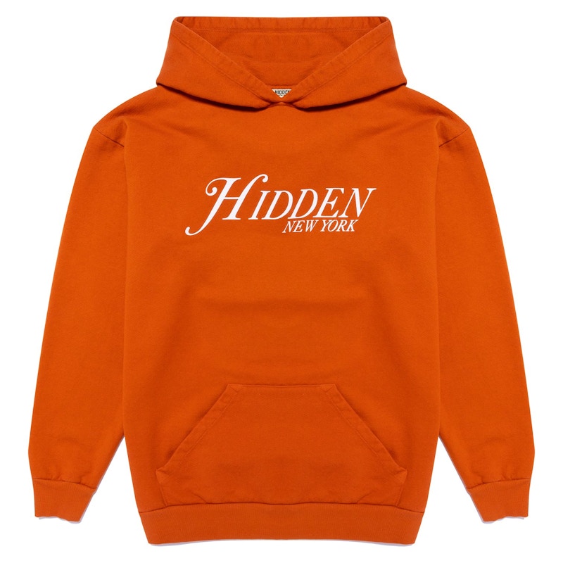 Hidden NY Script Hoodie Orange Men's - FW20 - US