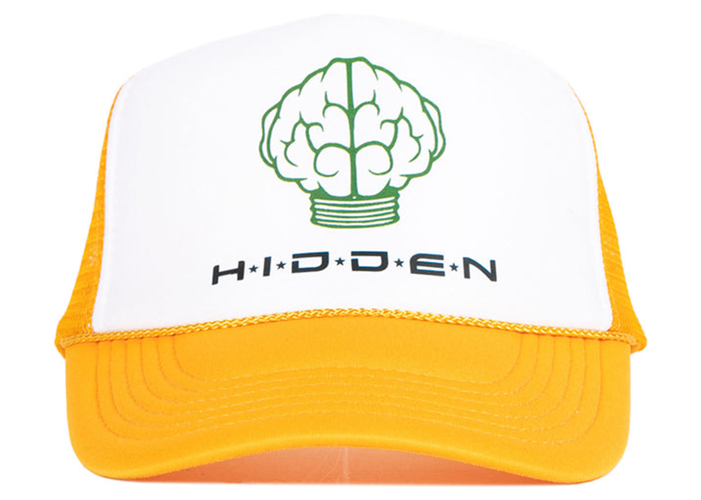 Hidden NY x N.E.R.D Brain Trucker Hat Yellow - FW22 - GB