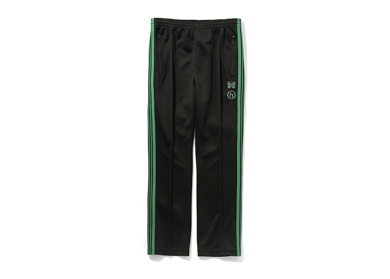 NEEDLES TRACK PANTS LHP別注 BLACK GREEN-