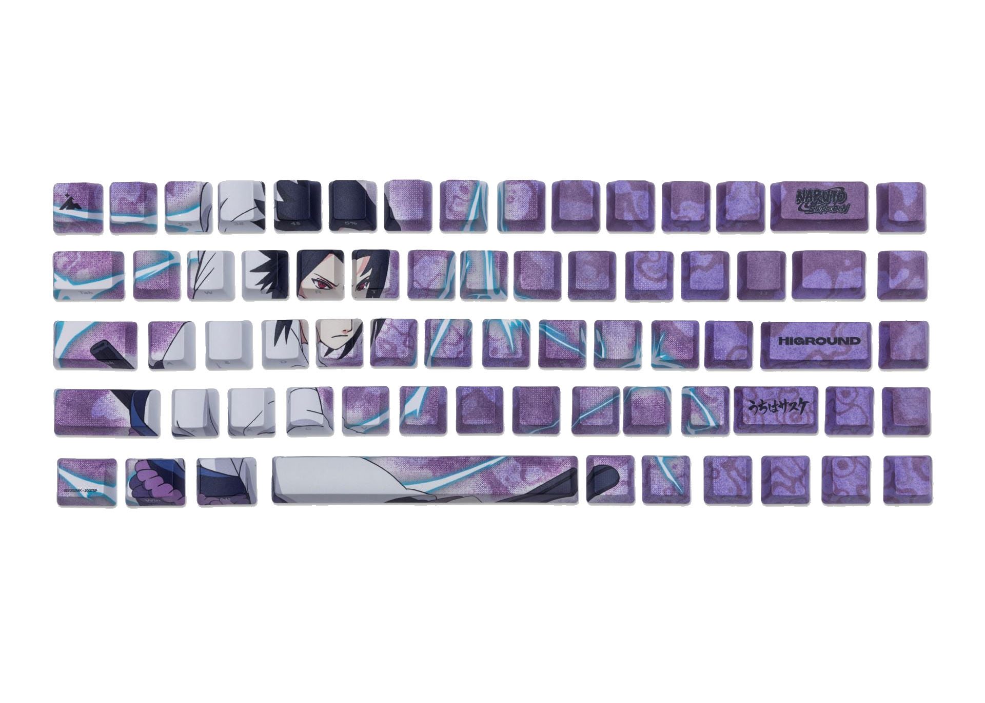 Higround Naruto x Sasuke Keycap Set Purple/Blue
